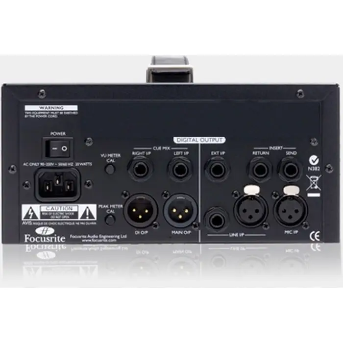 Focusrite ISA One microfoon pre-amp 2 Focusrite ISA One back