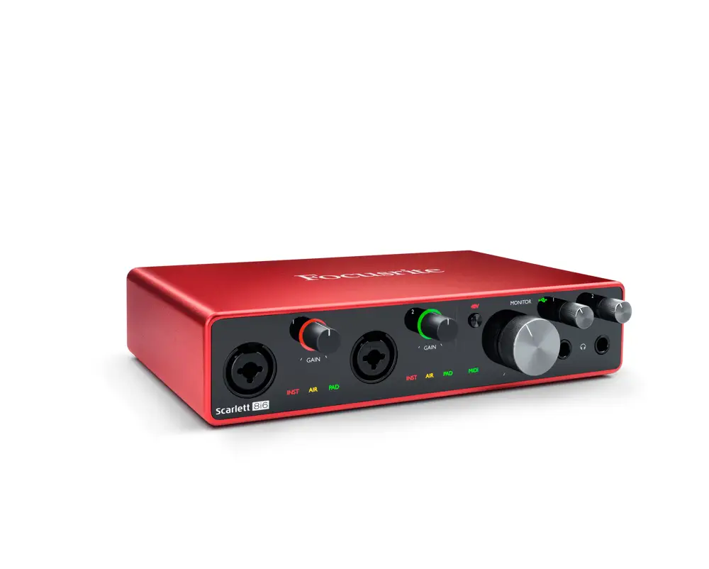 
Focusrite scarlett 8i6 3rd Audio Interface
schuin
