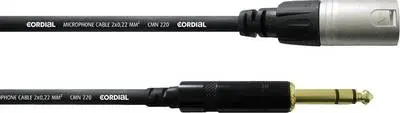 XLR male stereo Jack 1,5 meter