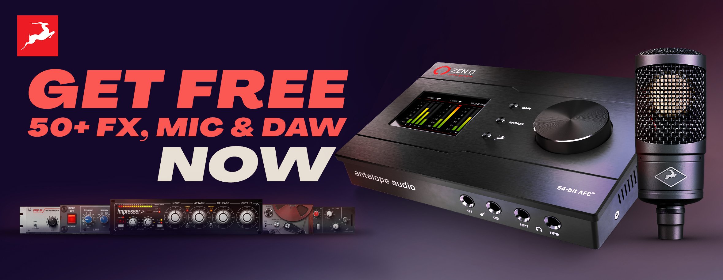 Antelope synergy core Actie: Gratis microfoon, DAW FX 1 Antelope Synergy Core