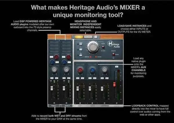 Heritage Audio i73 Pro 2 USB-C audio interface 6 Heritage Audio i73 Pro 2 USB-C audio interface