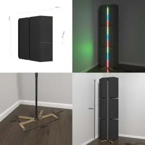 RGB vloerstandaard met Bass Traps
