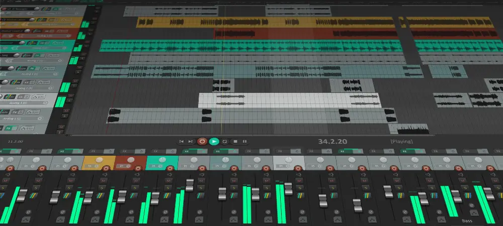 Digital audio workstation reaper