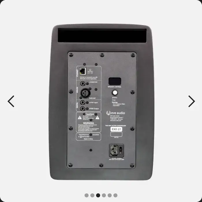 EVE Audio EXO 27 – Professionele 2-weg Studio Monitor (6,5 inch) 2 exo 27 Back
