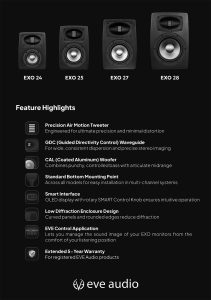 NEW Eve Audio EXO Serie 4 NEW Eve Audio EXO Serie