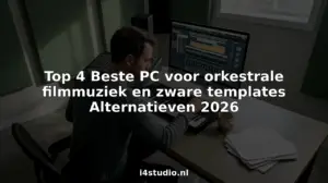 Filmmuziekcomponist met een eigen studio vol orkestrale mogelijkheden op de computer.