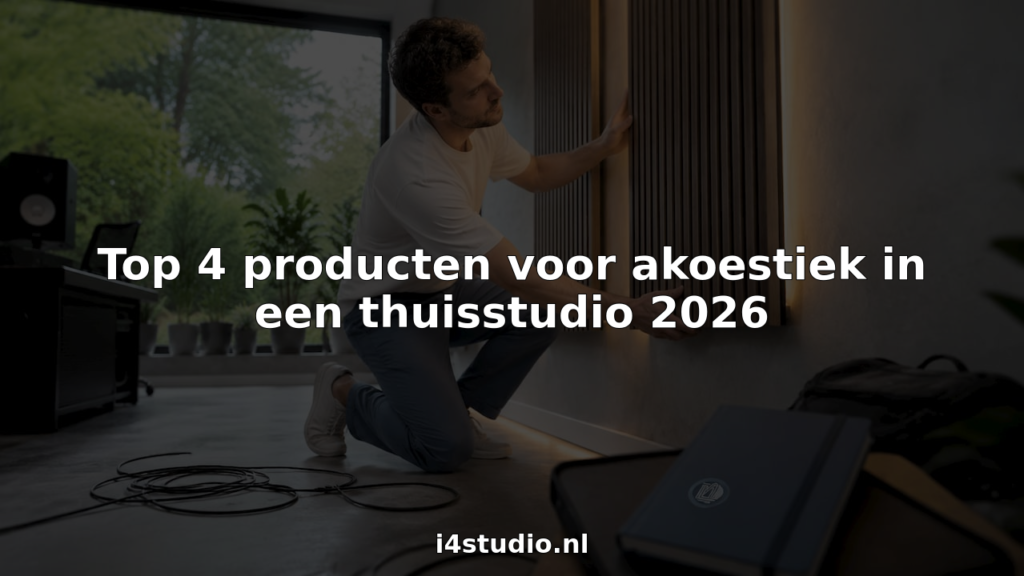 Een man stelt een akoestisch paneel af in zijn eigen opnamestudio.