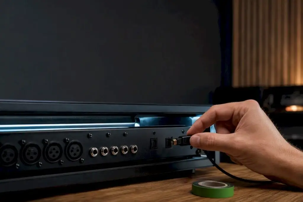 Optische ADAT-kabel voor het verbinden van studioapparatuur
