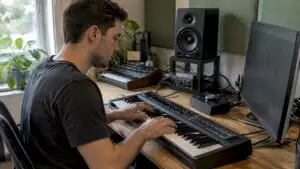 Producer werkt met AI in z’n eigen studio