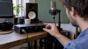 Audio-interface klaar voor fantoomvoeding
