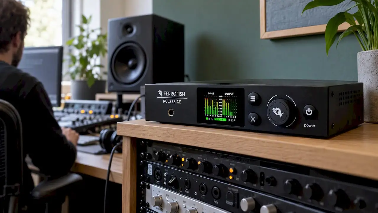 Ferrofish Pulse 8 AE in een studio